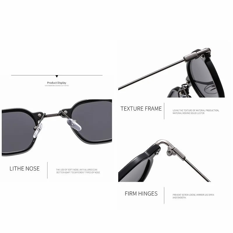 Small Square Sunglasses Riding Driving Sun Glasses Women Men Brand Designer Metal Frame Eyewear Shades Oculos De Sol UV400