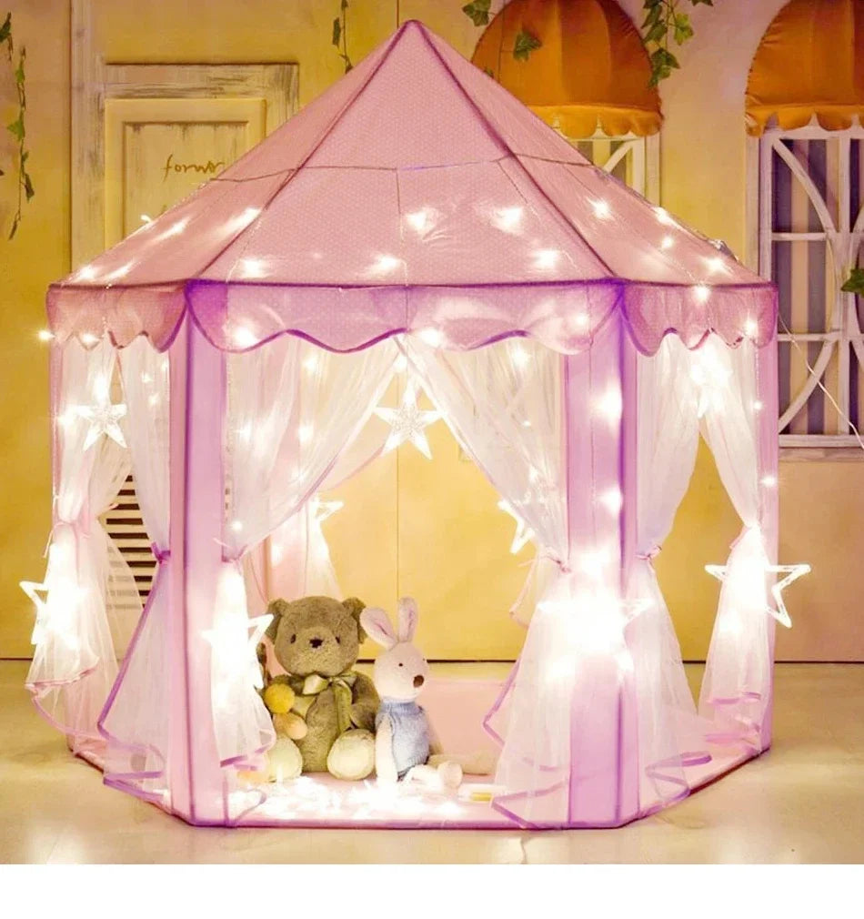 Portable Children's Tent for Kids Tent Toys for Girls Princess Castle Tipi Infantil Teepee Baby Christmas Gifts
