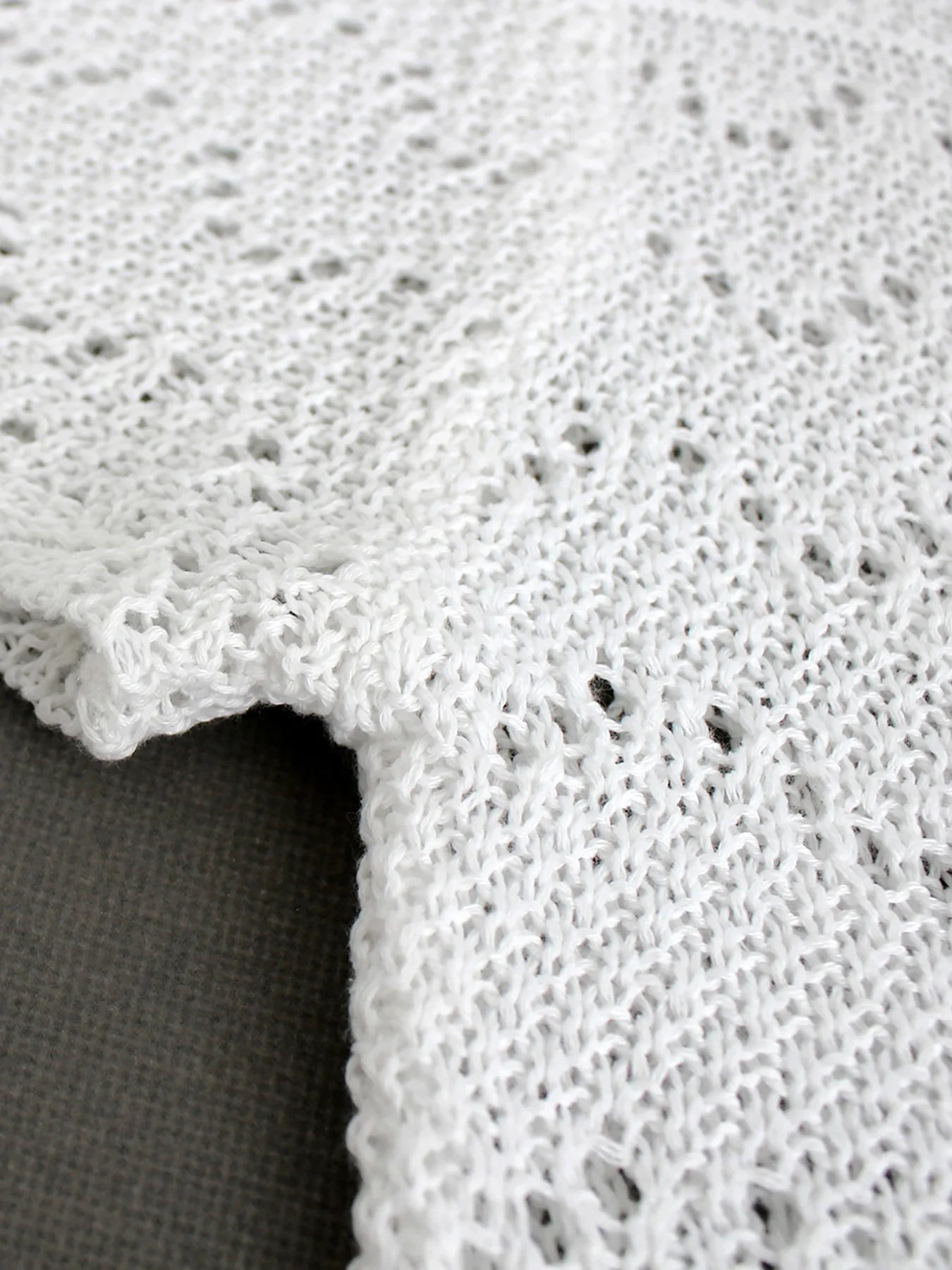 Women's knitting beach short-sleeved wispy knit cardigan