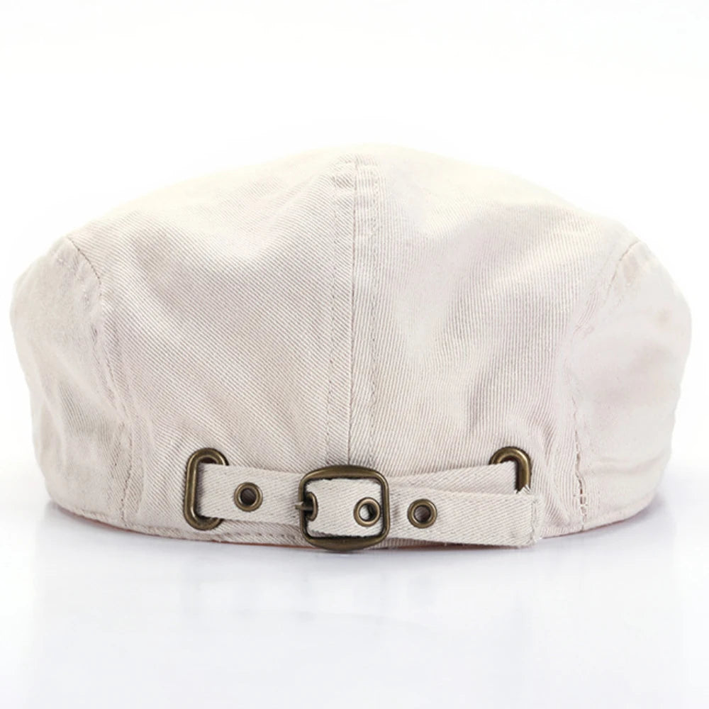 HT4156 Beret New Spring Summer Cap Hats for Men Women Adjustable Flat Beret Cap Male Female Artist Painter Beret Hat