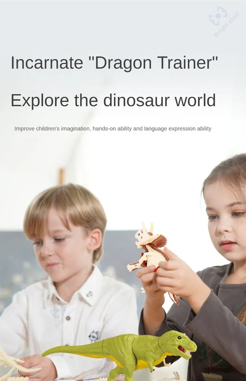 Jurassic World Kids Dinosaur Toy DIY Fossil Archaeology Excavation Kit Skeletons Dig Stem Science Educational Toys for Children