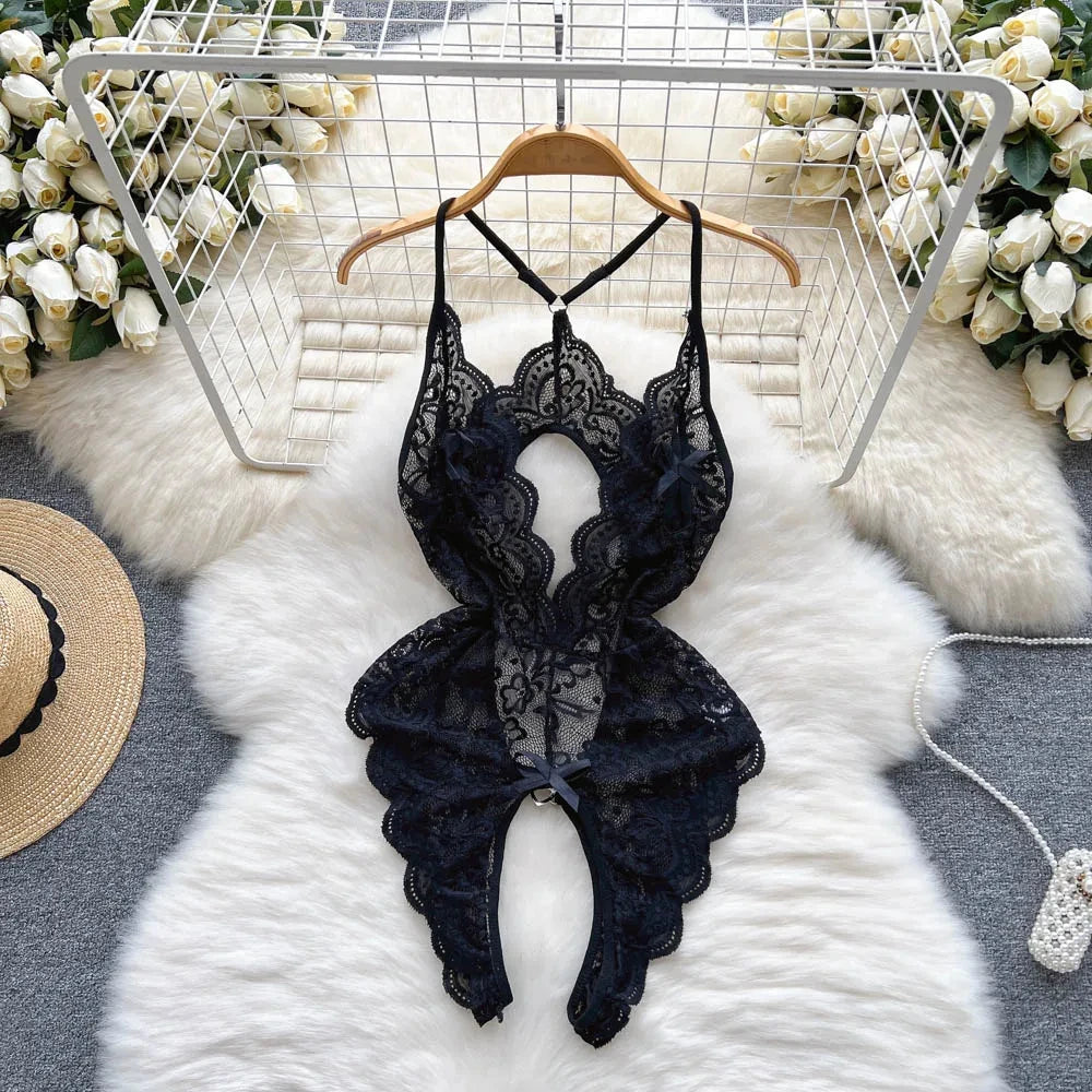 Japanese Sexy Print Kimono Slim Fit V-Neck Nightgown Loose Petal Sleeves Women's Erotic Lingerie Mini Irregular Patchwork Dress