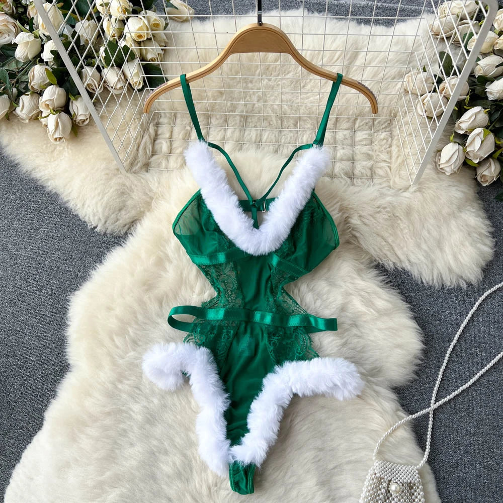 New In Christmas Red Short Dress Sexy Sequin Slim Bodycone Dress Strap Club Party Night Dress Rrotic Bunny Cosplay Mini Dress