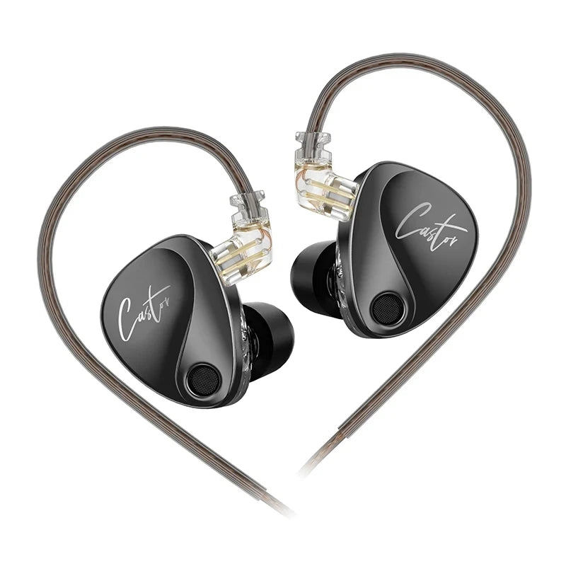 KZ Castor Wired Harman Improved Bass HiFi Earphone 2 Dynamic Tunable Balance Monitor Headphone IEM Earphones Music Sport Earbuds