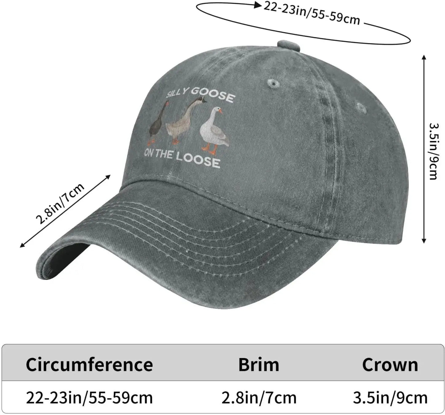 Funny Silly Goos Hat Silly Goose On The Loose Hat for Women Dad Hats Funny Hats