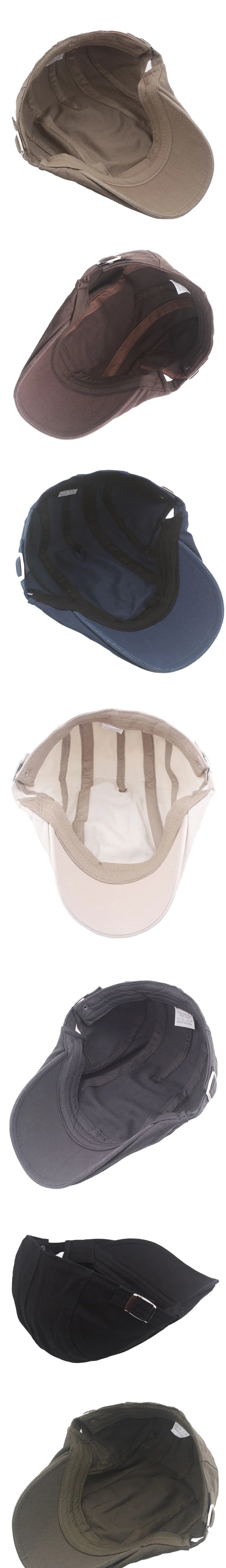 Men Ivy Cap Cotton Twill Newsboy Flat Cabbie Hat Gatsby Irish Hunting Beret