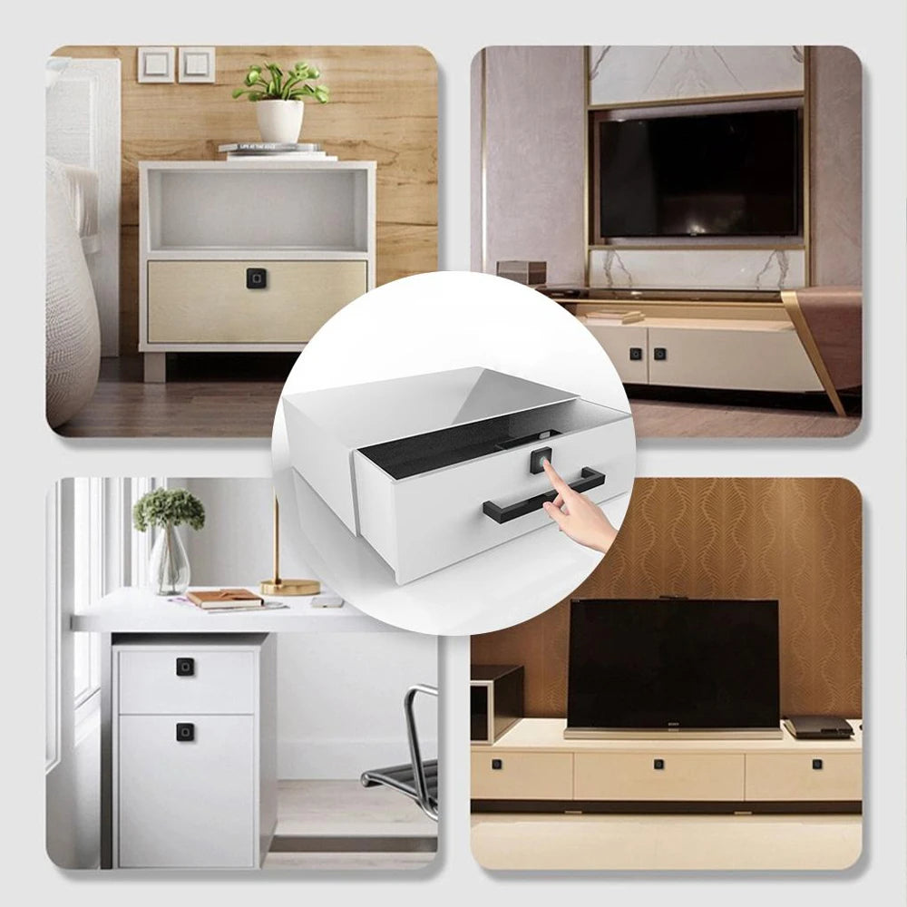 Smart Home Biometric Fingerprint Lock Hidden Drawer Electronic Lock Privacy File Storage Keyless Residential Security Protection