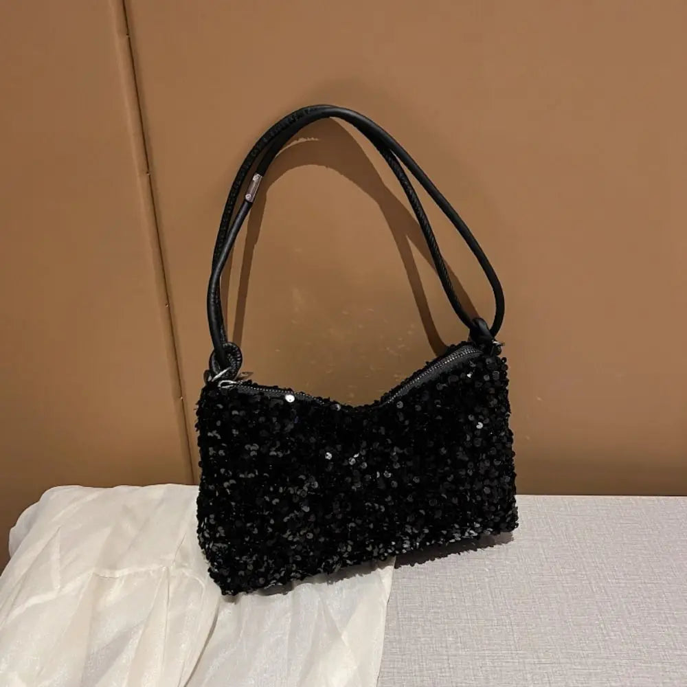 Solid Color Sequins Crossbody Bags Fashion INS Sequins Shoulder Bags Phone Purse Handbag Evening Clutch Bag Girl DIY