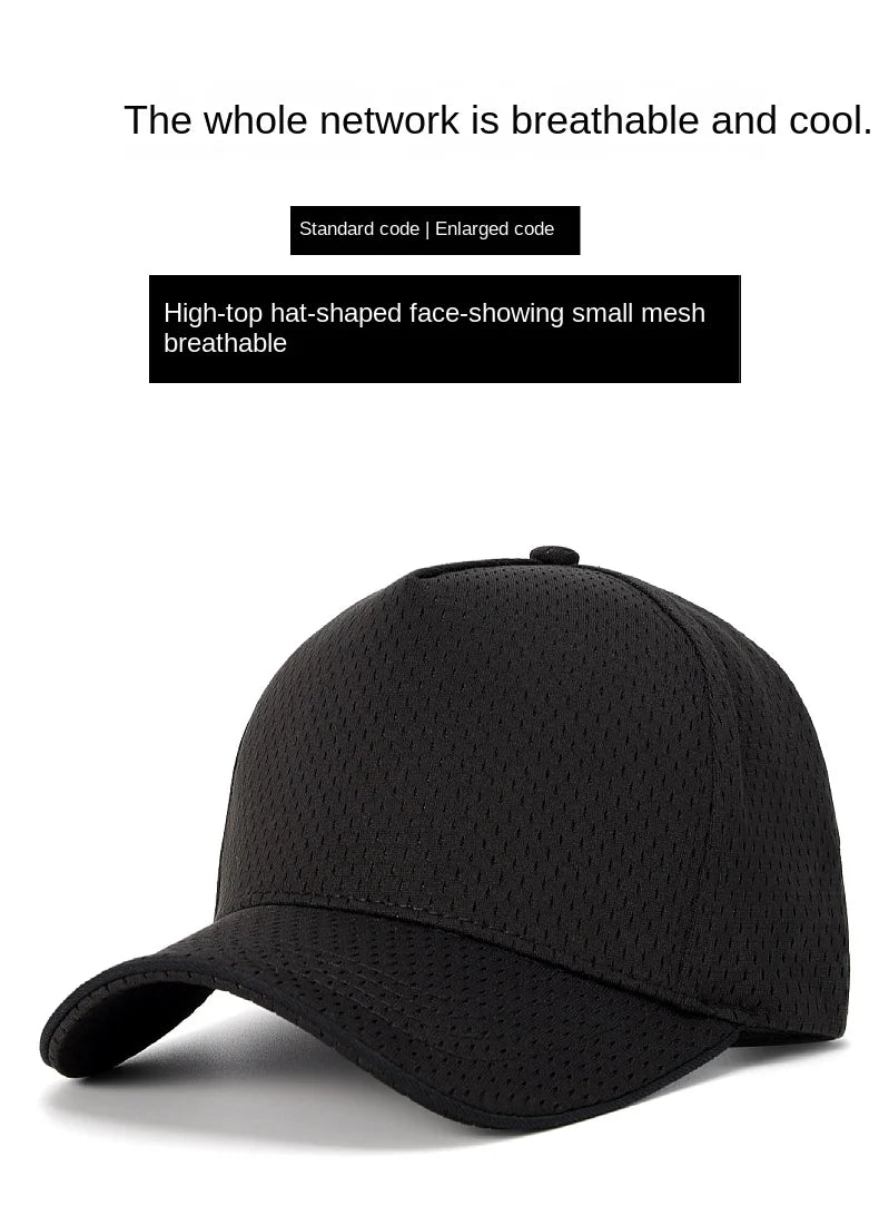 Big Head Large Size Quick Dry Running Hats High Crown Plain Mesh Baseball Cap Men and Women Breathable Golf Hat Sports Hats