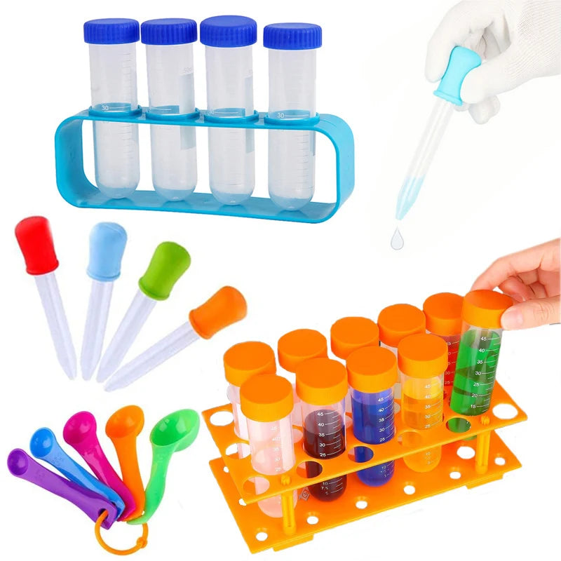 Children Learning Resources Junior Science Giant Test Tube Set Early learning Education Fine Motor Skills Toys Role-playing Toy