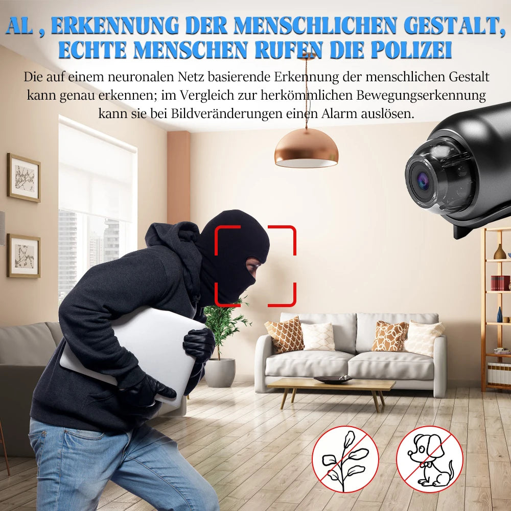1080P HD Mini Wifi Camera Wireless Smart Home Security Surveillance Micro Camcorder 140° angle Home IP Night Vision Monitor