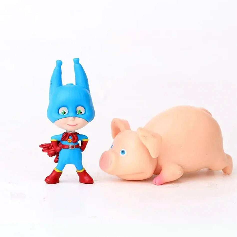 10 Pcs Masha and the Bear Action Figure Anime Model Cartoon Toys For Friends gifts