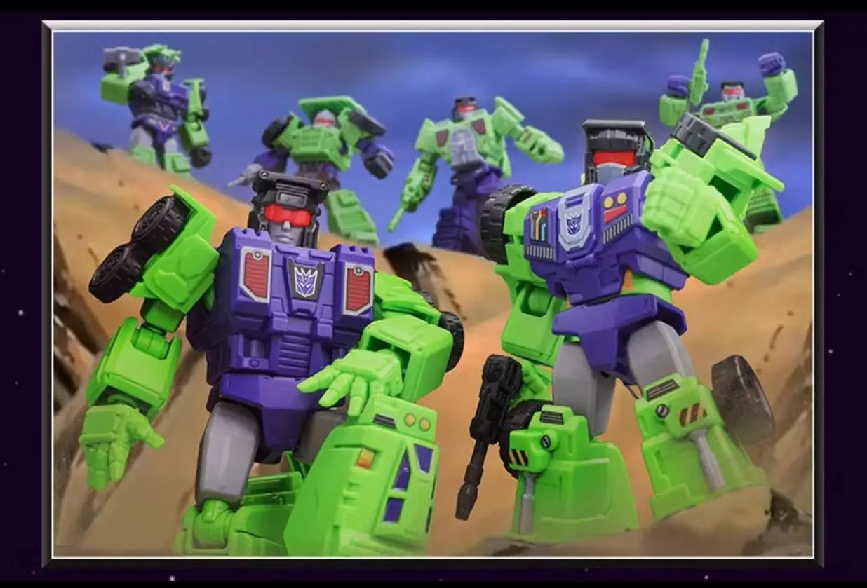 Original Transformers 40th Animation Movies Peripheral Toys Shockwave Q-Version Movable Model Figure Collection Galaxy Vol.4