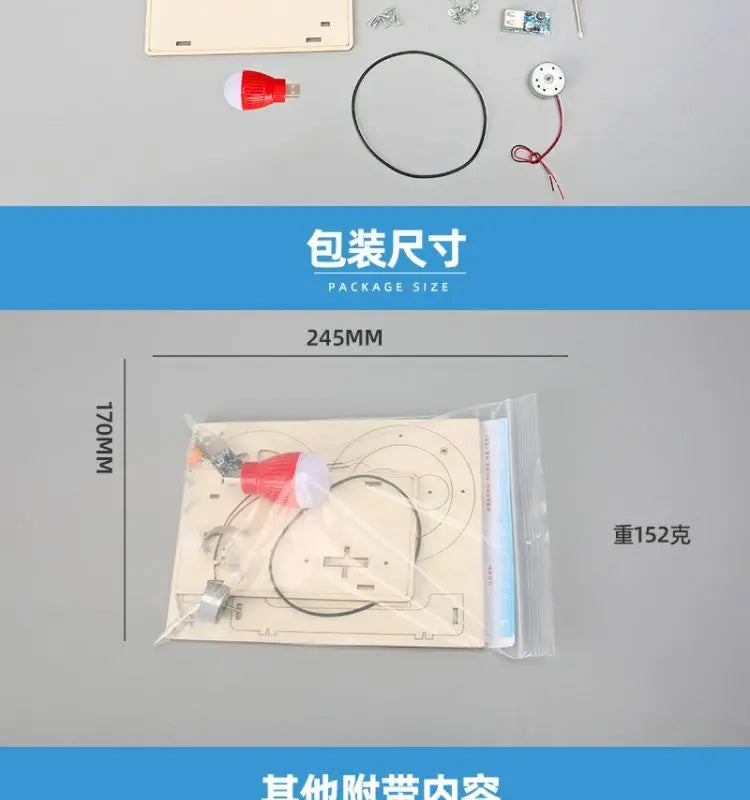 Hand-cranked Generator Student Science and Technology Children's Handmade Diy Material Random Color