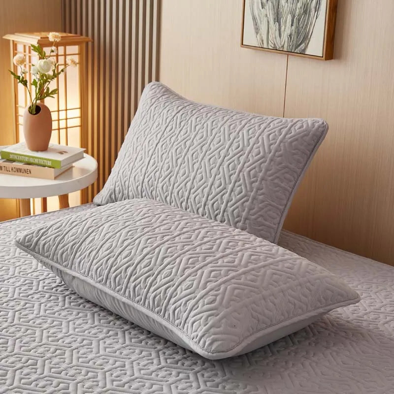 Pure Cotton Soft Quilted Mattress Cover Anti-bacterial King Size Customized Bed Pad Protector Cover Not Included Pillowcase