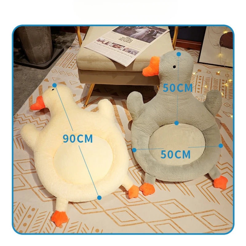 2024 New Big White Goose PuTuan Cushion Office Cute Student Thickened Pillow Dormitory Tatami Chair Cushion Futon Cushions Cojin