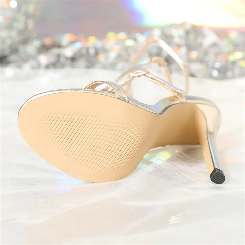 Liyke Bohemian Style Fashion Colour Gem Strap Designer High Heels Gladiator Sandals Women Summer Open Toe Wedding Banquet Shoes