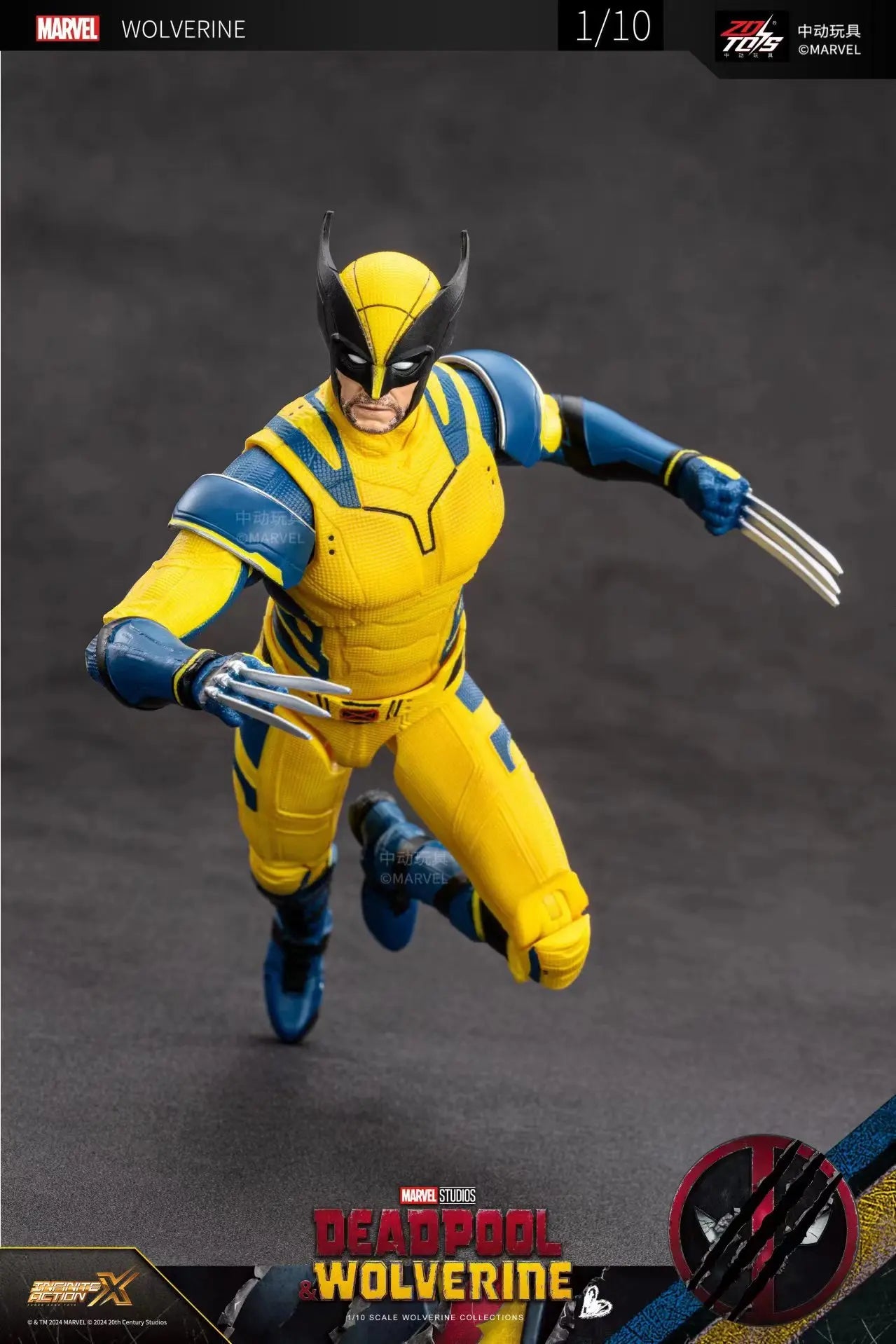 ZD Toys Deadpool & Wolverine Action figures Deadpool Boxed Wolverine Collection Adult Action Figures Kids Toy