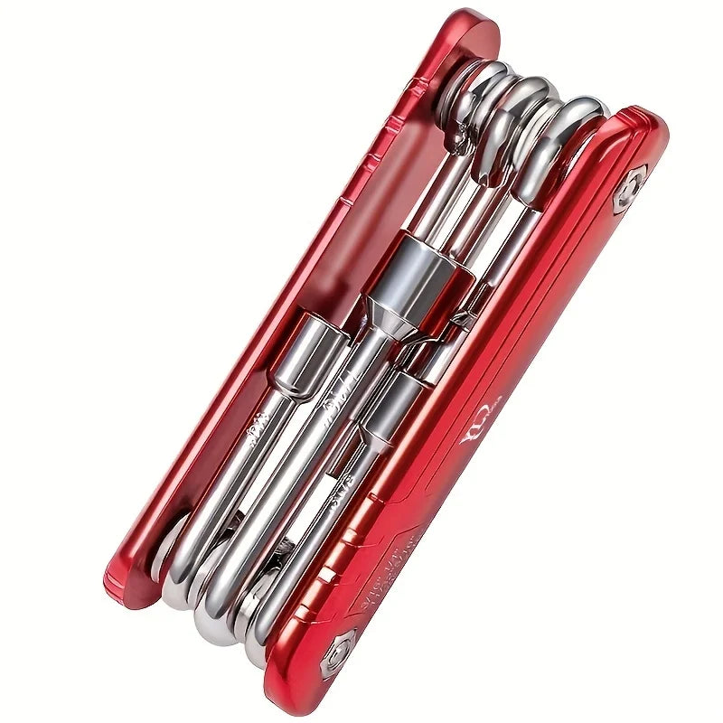 6-inch Portable Sleeve Tool Combos Set Outdoor Metric Folding Socket Wrench Multifunction Household Tools Sleeve