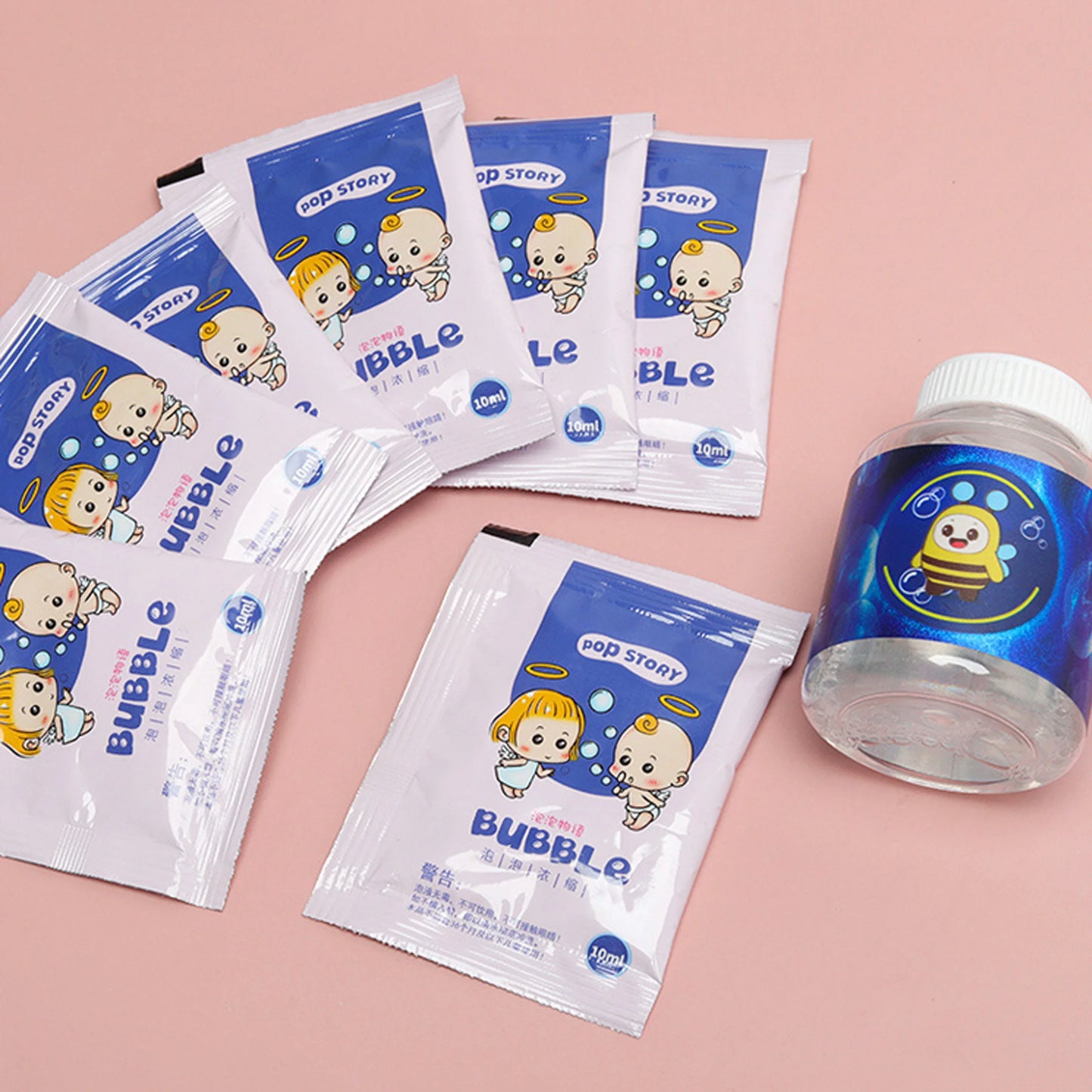 10-40pcs Bubble Machine Supplement Liquid Colorful Bubble Concentrated Granules 10pcs ≈ 750ml Bubble Gun Supplement Granules