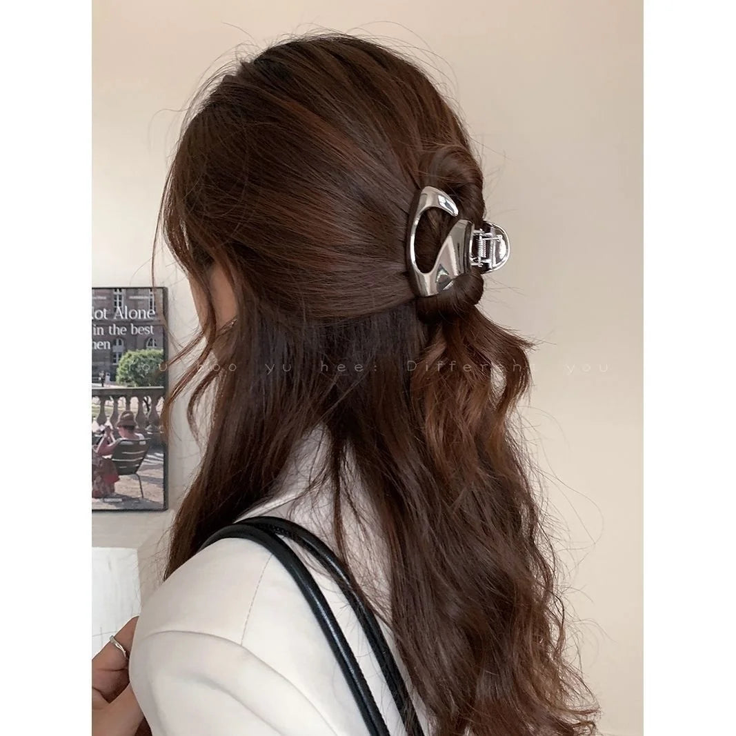 Fashion Geometric Metal Hair Claw Clips for Women Vintage Hair Clamps Crab Headband Hairpin Girls Hair Accessories Headwear