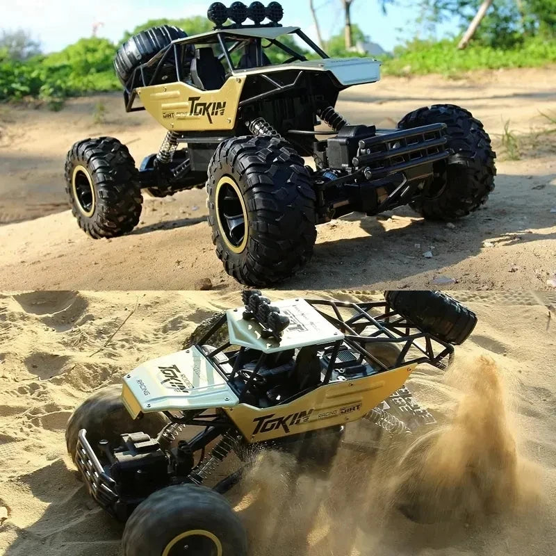 4WD Remote Control Off Road RC Car Radio Climbing Super Alloy Truck Buggy 4x4 RTR Vehicle Electric Toy for Children Kid Gift