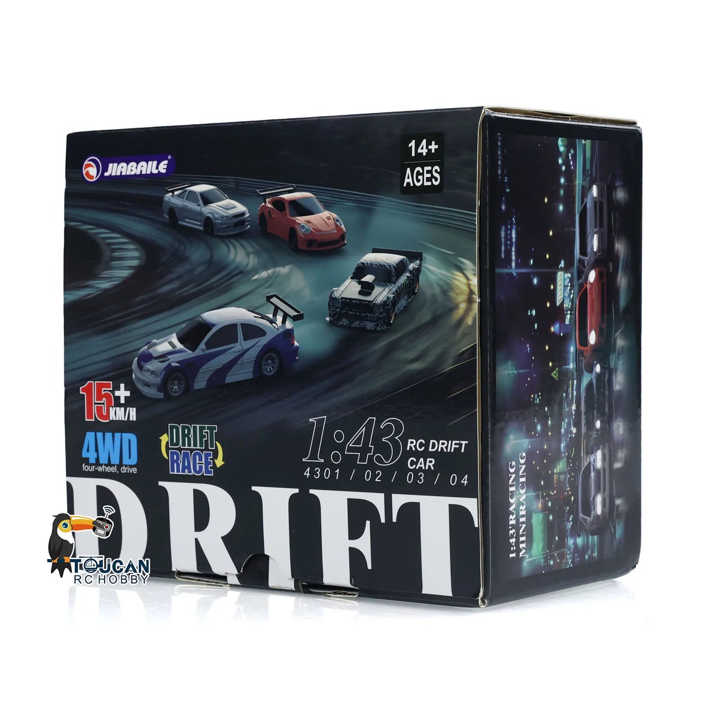Upgraded Gyro RC 1/43 Difting Car Racing RTR 4WD Four-wheel Drive High Speed Radio Control Model 2.4g Drift Race Car Mini Gifts