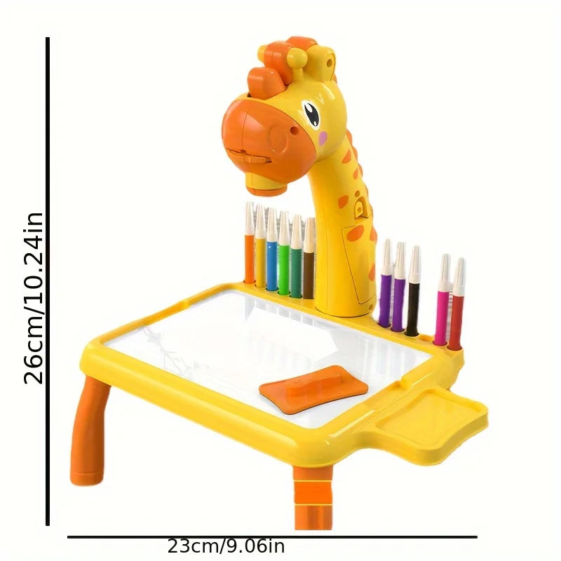 Little Deer Projection Drawing Board Children's Learning Drawing Table Graffiti Writing Drawing Board Puzzle Toy