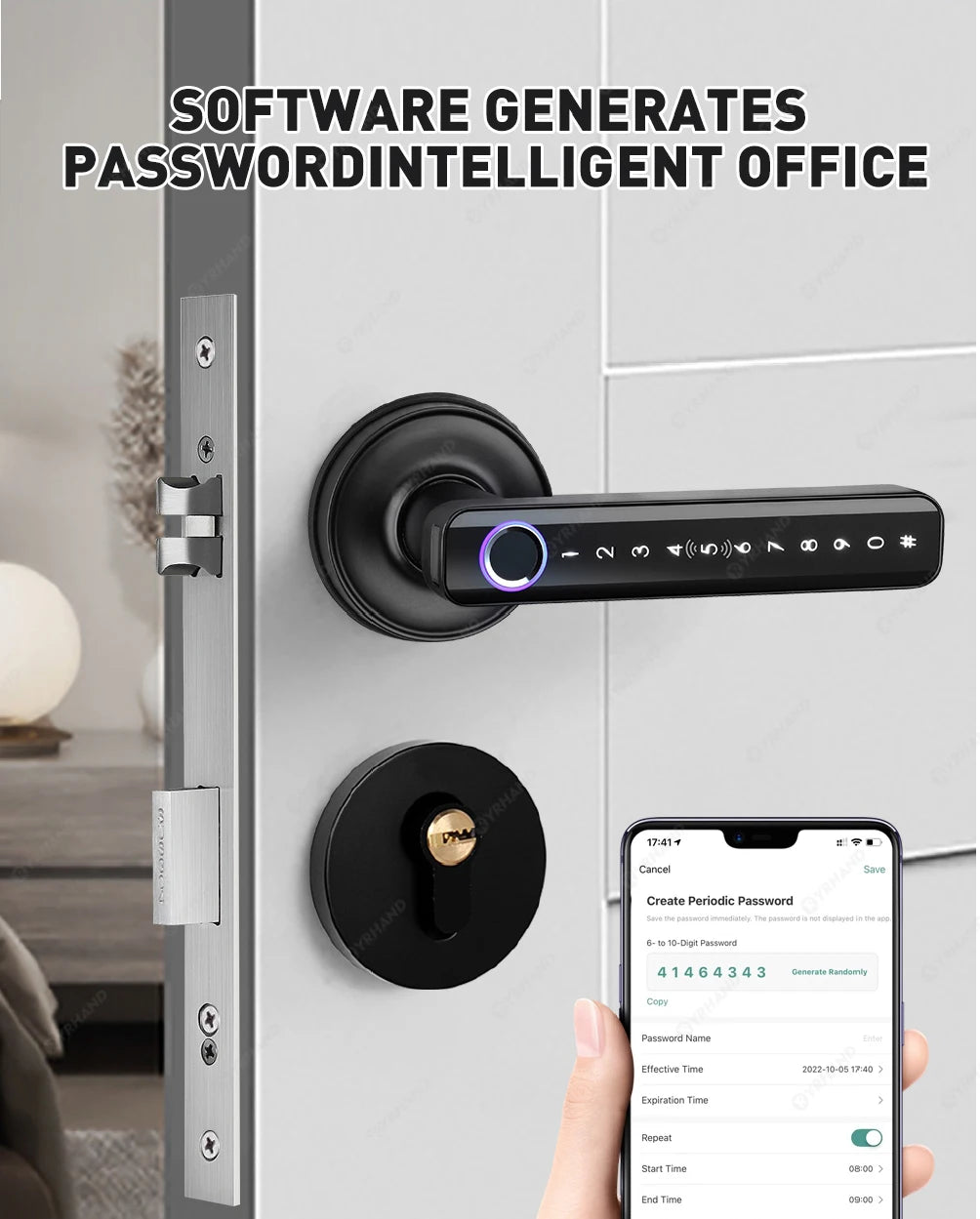 smart home cerradura inteligente tuya smart door lock safe fingerprint locker keyless entry digital door lock home apartment