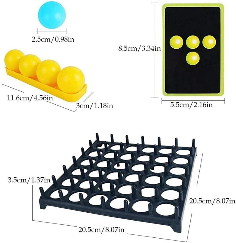 Kids Ball Bouncing Game Parent-child Interaction Board Game Jumping Connect Ball Toddler Toss Ball Game Fun Party Game