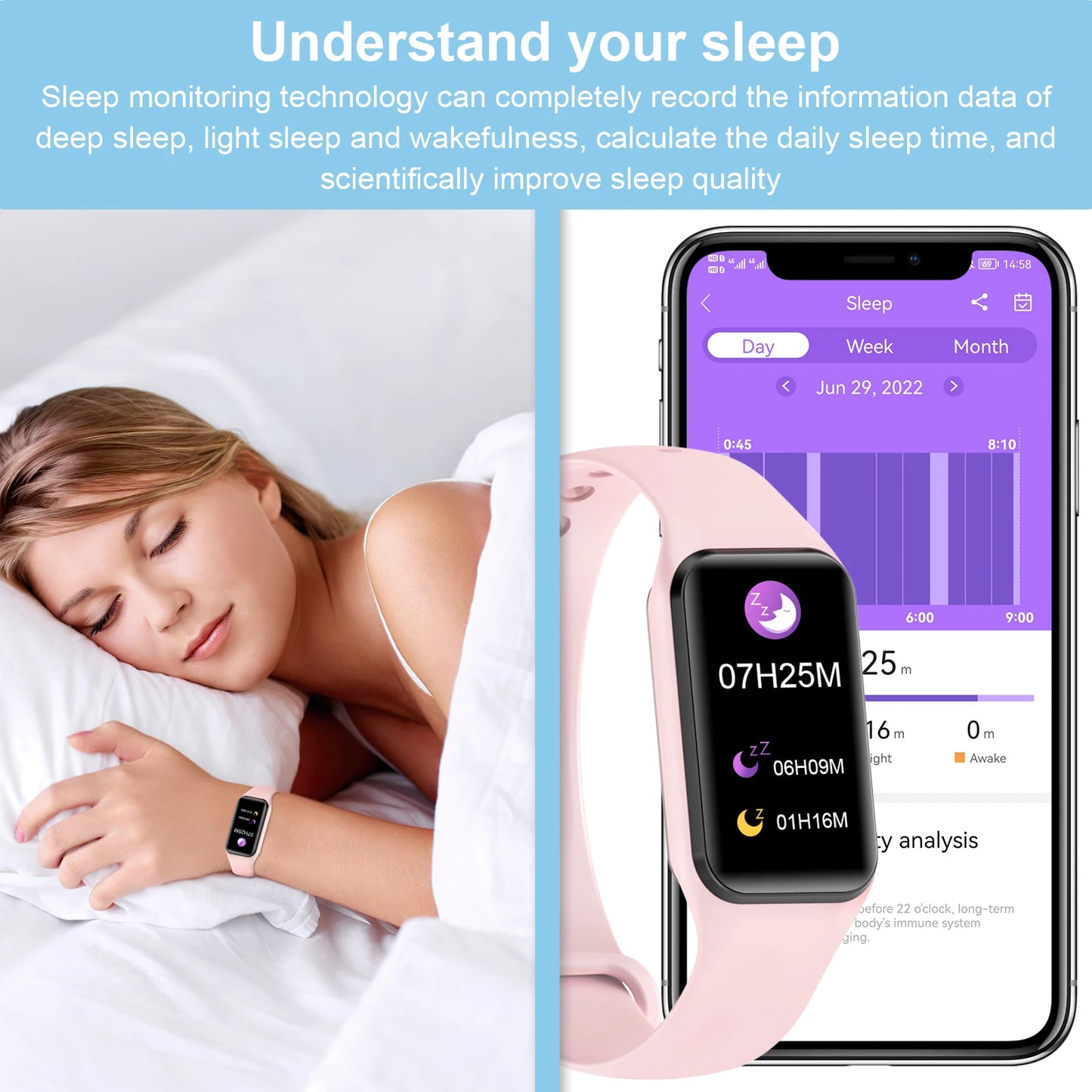 IOWODO 1.47" HD Smart Watch for Men Women Exercise Mode Smartwatch Sleep Monitor Pedometer Fitness Watch with Heart Rate SpO2