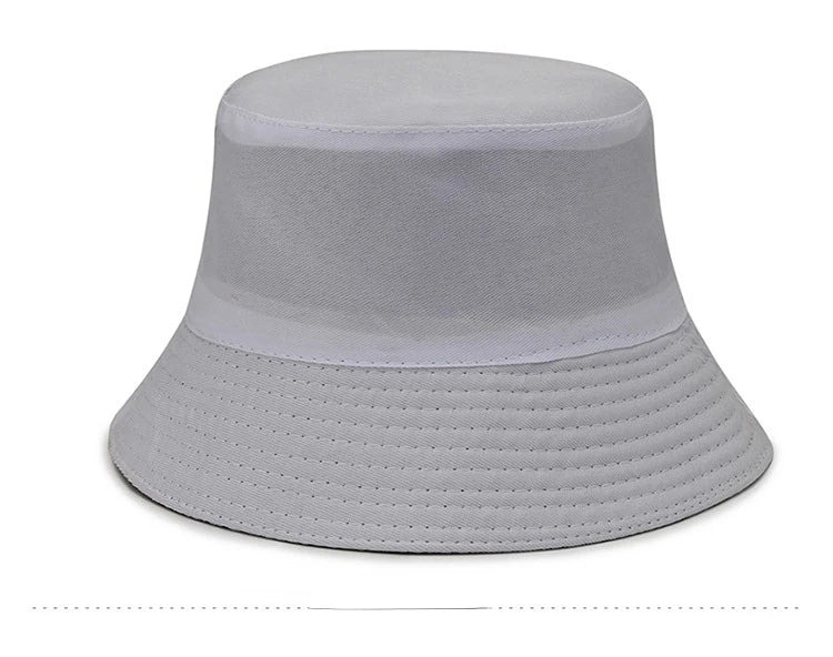 Unisex Bucket Hat Smile Embroidery Women Cotton Corduroy Double-Sided Bob Hip Hop Hat Four Season Panama Beach Fishing Sun Caps