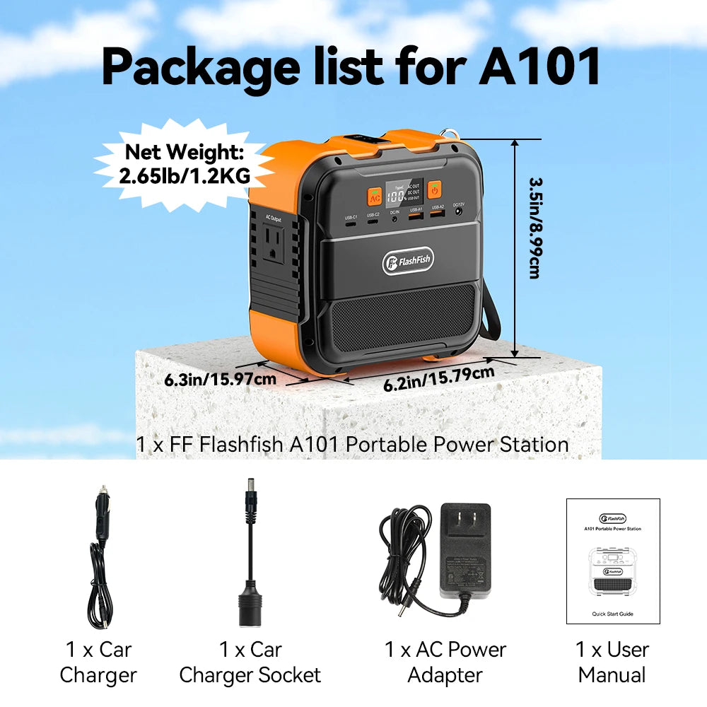 Power Station Portable Solar Generator AC 220V 120W Output 98Wh Emergency Lighting Backup Powerbank For Home Camping Power Suppl