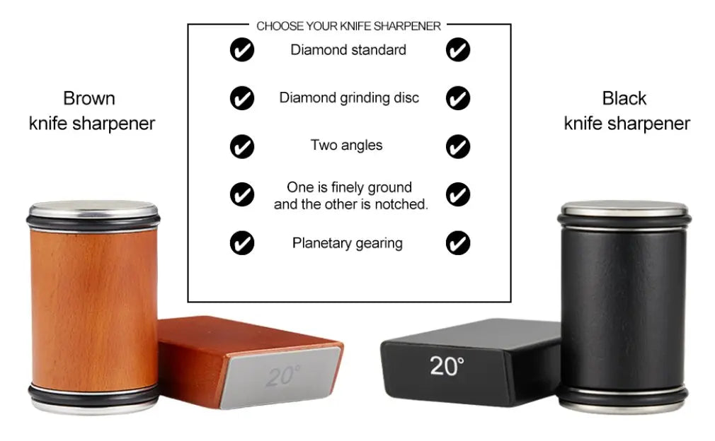 Wooden Roller Sharpeners Rolling Knife Sharpener 15/20/18/22° Magnetic Angle Non-Slip Ideal for Kitchen DIY Tasks Diamond
