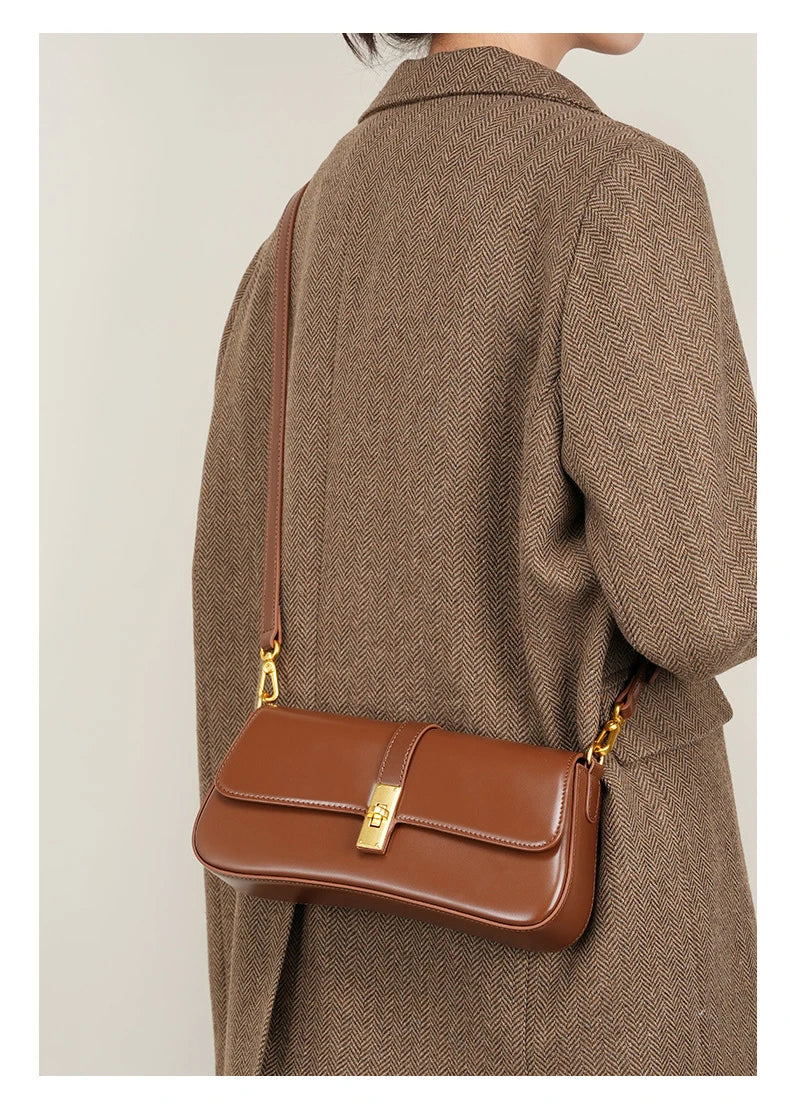 Jonlily Women Genuine Leather Shoulder Bag Female Fashion Handbag Totes Small Underarm Bag Casual Daybag Mini Purse -KG1313