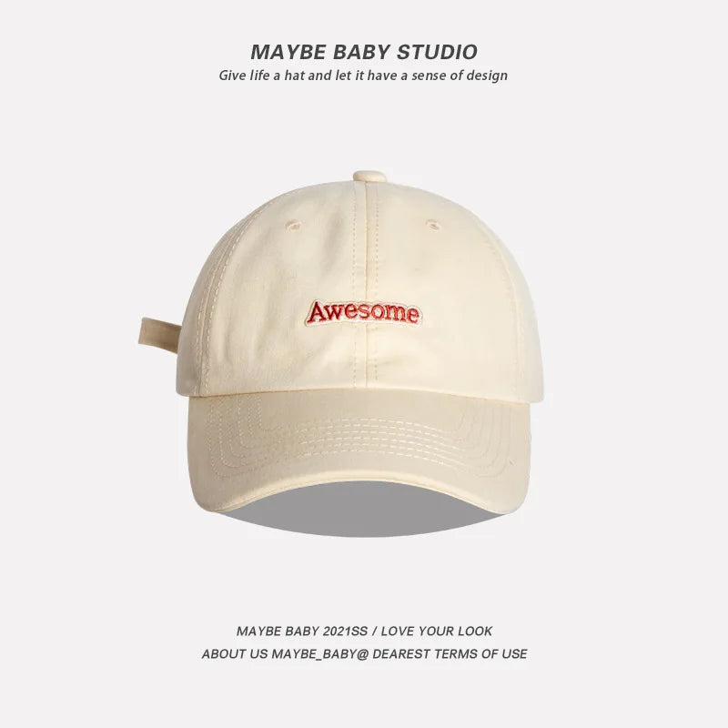 Spring Autumn Awesome Boys Girls Women Baseball Caps 2023 Dropshipping Letter Embroidered Men's Women's Cap Hip Hop Snapback Hat
