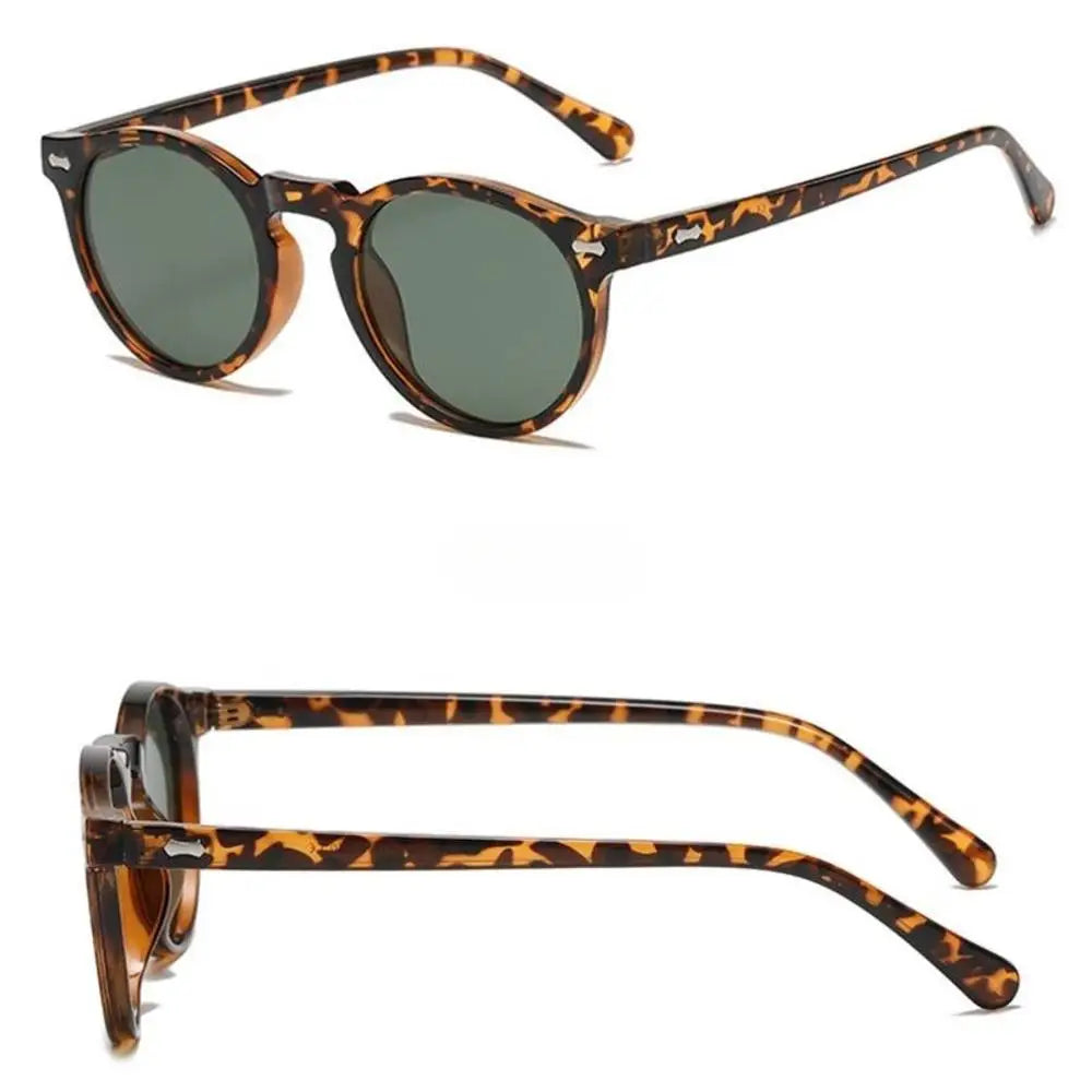 Retro Round Polarized Sunglasses Men Women Fashion Vintage Driving Glasses Outdoor Travel UV400 Shades Goggles Cycling Glasses