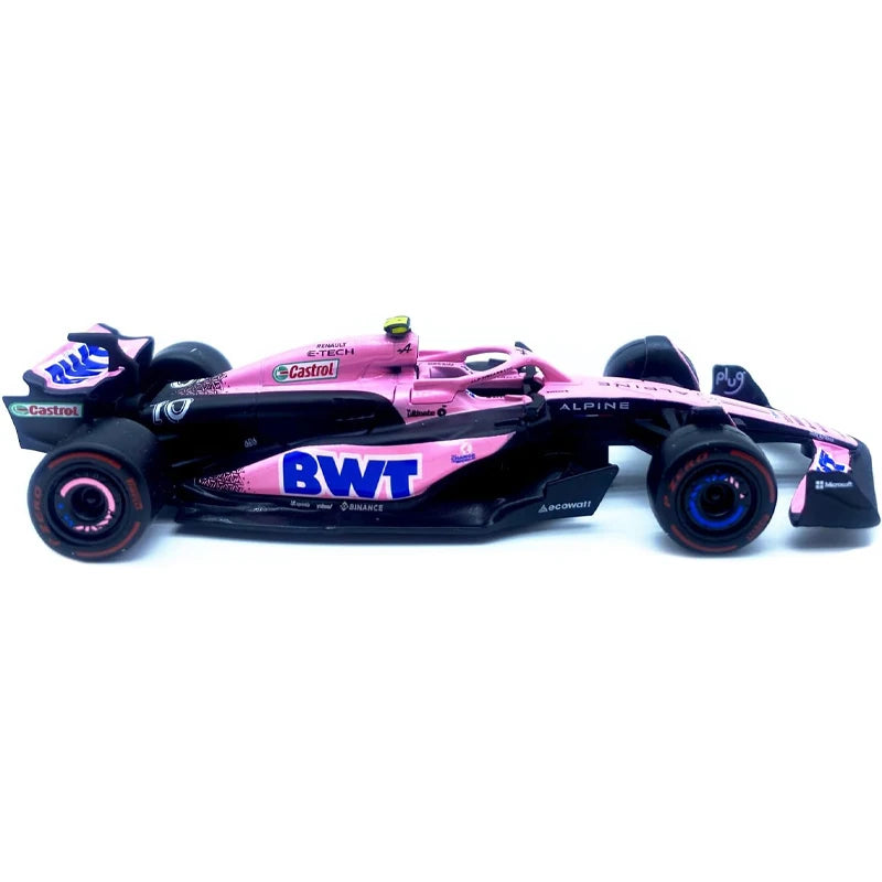 Bburago 1:43 F1 Model Car Mercedes Ferrari Redbull Racing SF23 AlpineA523 AlfaC43 Metal Diecast Verstappen Collectible Miniature