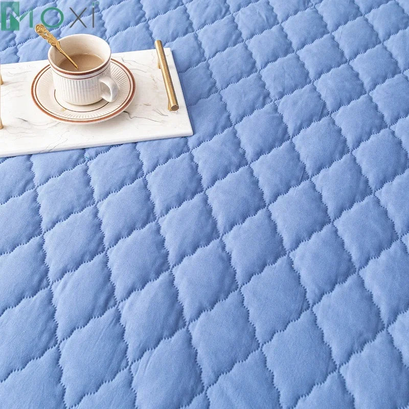 100% Waterproof Thicken Mattress Protector Cover Non-slip Fitted Bed Sheet Pad Bed Cover Single Double Bed Queen King Size 1Pc