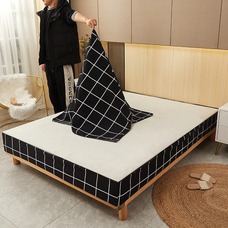 Waterproof Mattress Cover Six-Sided All Inclusive With Zipper Removable Bedspreads Breathable Mattress Protector Pad