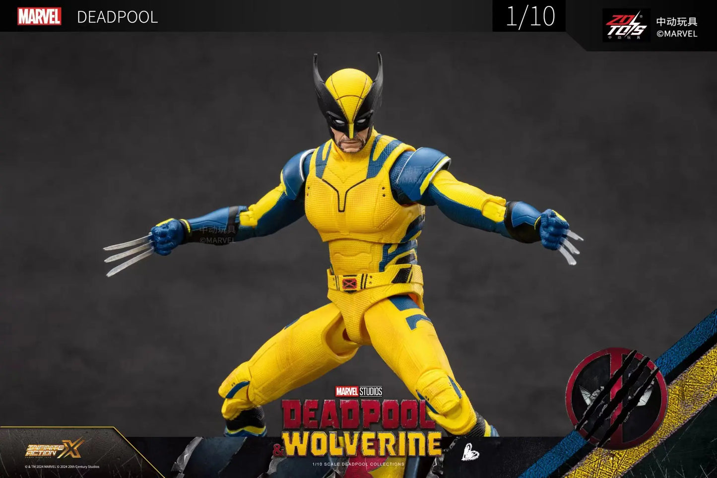 ZD Toys Deadpool & Wolverine Action figures Deadpool Boxed Wolverine Collection Adult Action Figures Kids Toy