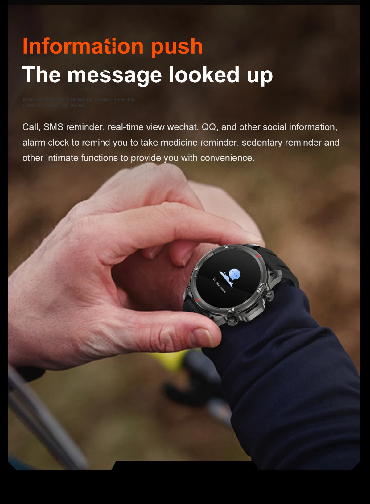 2024 New Bluetooth Calling Men's Smartwatch LED Outdoor Fitness Health Monitoring Smart Watch 360 * 360 HD Waterproof Smartwatch