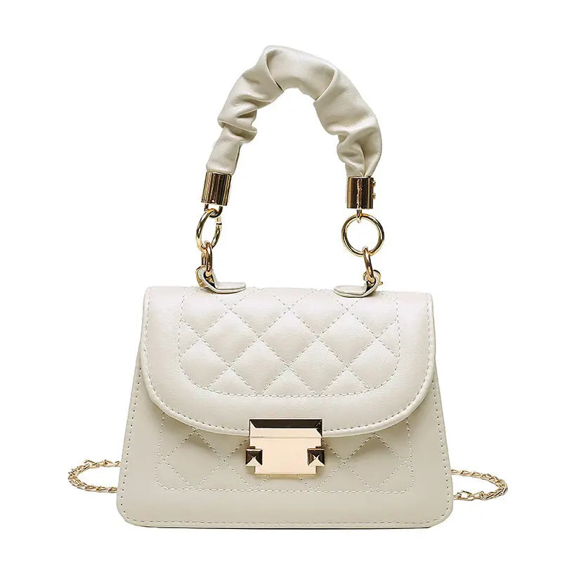Light Mature Style Small Solid Sling Bag for Wome Crossbody Korean Fashion Shoulder Bags Purses and Handbags