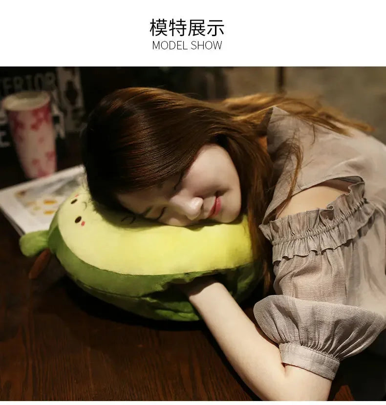 Cute Cushion Blanket 3 in1 Stuffed Hand Warmer Bag Cartoon Animal Pillow Blanket Home Car Travel Pillow for Children Girl Gift