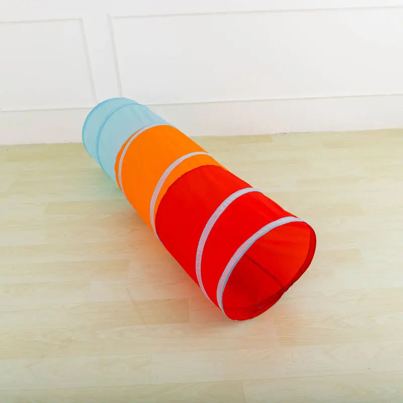 Foldable Children's Tent Crawling Tunnel Play House Indoor Toy Tube Baby Crawling Games Rainbow Tent Kids Little House Tipi Tent