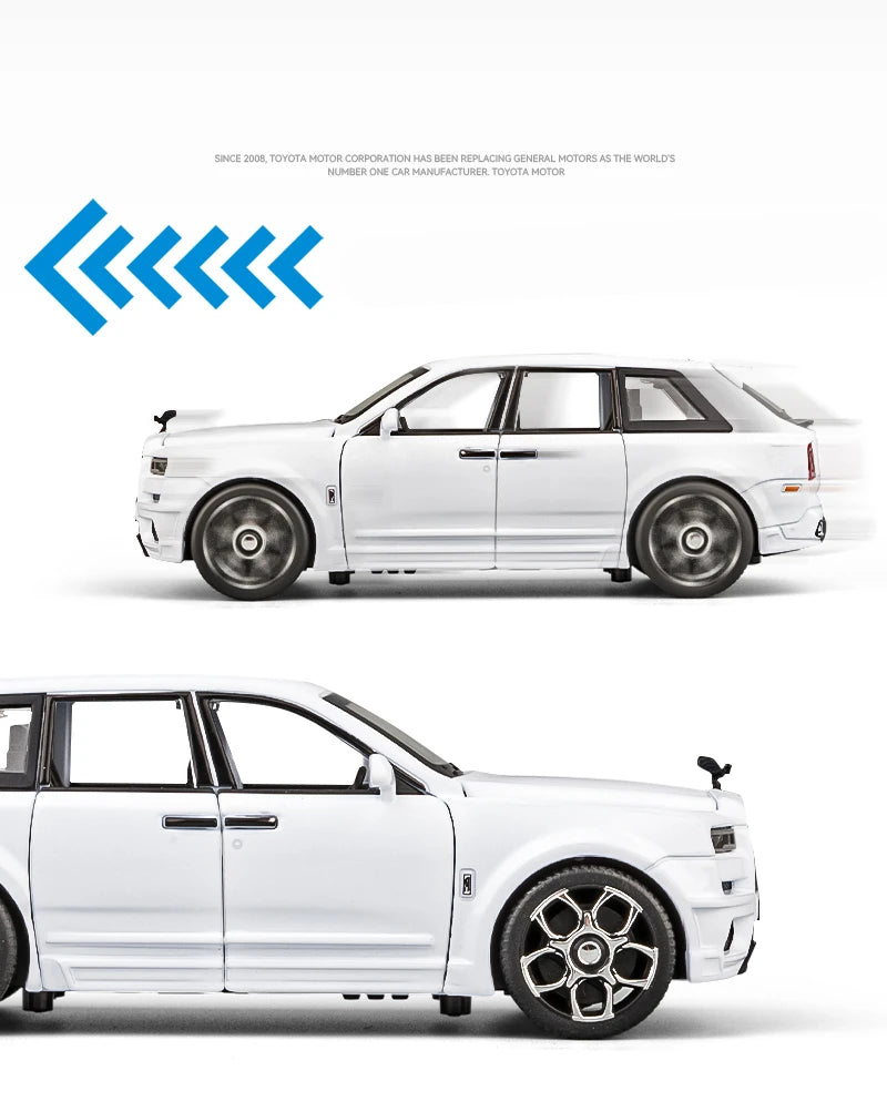 1:32 Rolls Royce SUV Cullinan Alloy Car Model Diecasts Metal Toy Car Model Simulation Sound and Light Collection Childrens Gifts