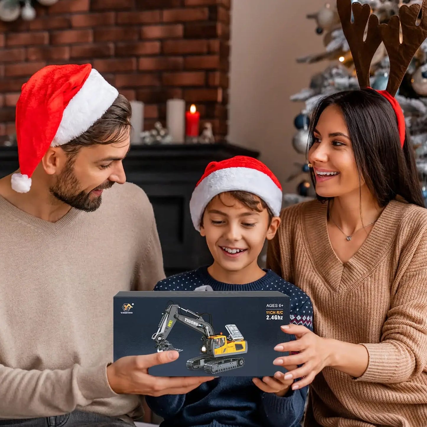 RC Excavator 1:20 Remote Control Truck 2.4G RC Crawler Engineering Vehicle Truck Radio Control Children\'s Day Back to School