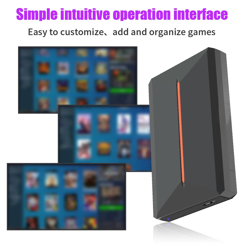 Game HDD Launchbox System for PS4/PS3/PS2/PS1/Wii/Wiiu/Game Cube/N64 With 3760+ 3D/AAA Games Ext Emulation Hard Drive for WIN PC
