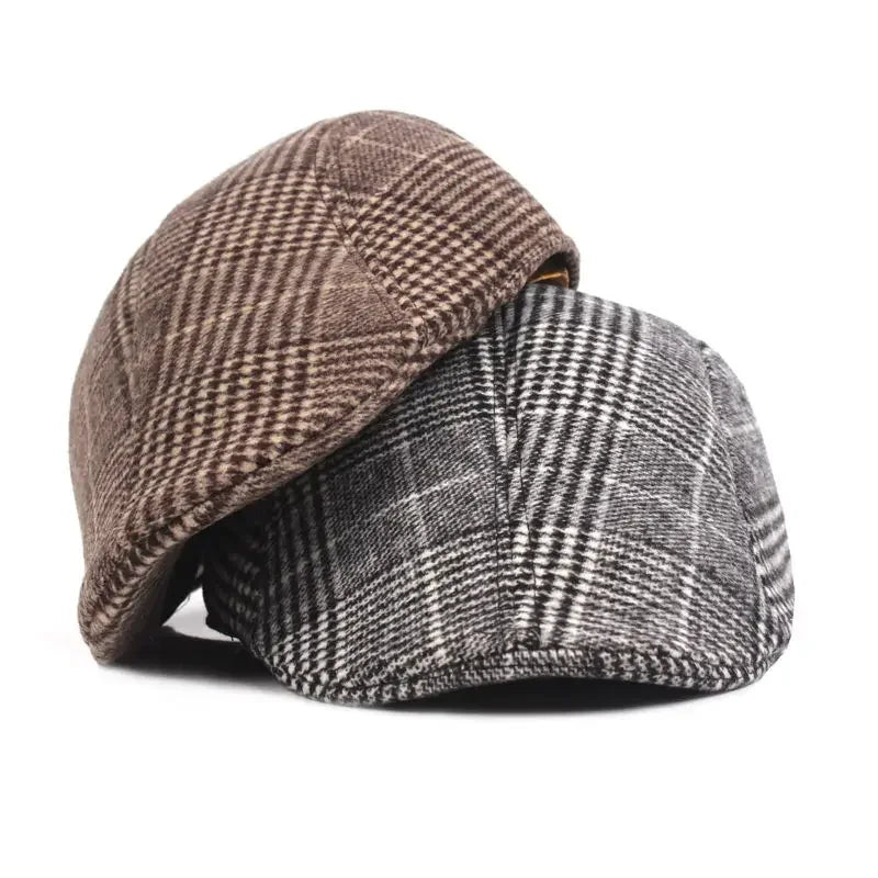Fashion New Men's Casual Newsboy Hat Spring and Autumn Retro Beret Hat Wild Casual Hats Unisex Wild Octagonal Cap Winter Hat