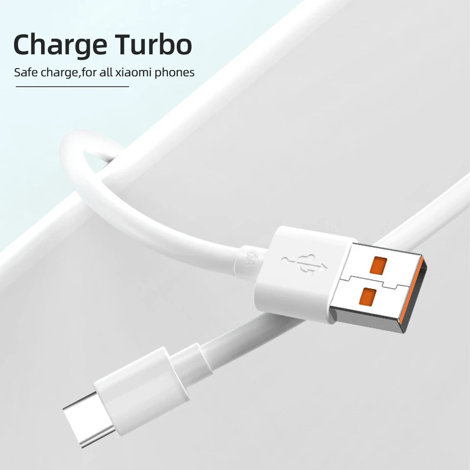 Usb Type C Cable Xiaomi Original Turbo Charge Cabo 120w 33w Fast Charging Cabo Mi 14 13 12t Pro 12 11 10t Redmi Note 10 Poco X6